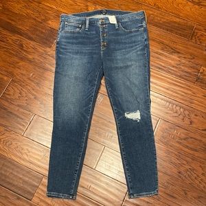 J. CREW 9” Mid-rise Skinny Size 34